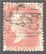 Great Britain Scott 33 Used Plate 72 - LH